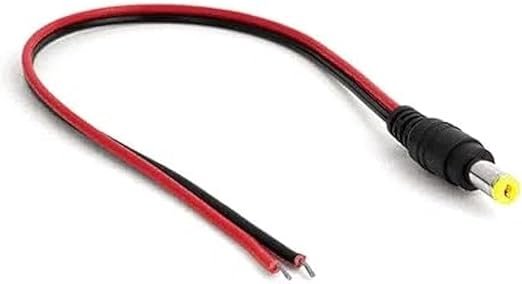 DC Power jack Male + 20 cm wire
