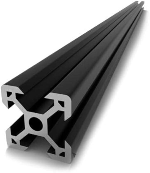 V-Slot Aluminum Extrusion Bar 20mm x 20mm (1M - Black Anodized)