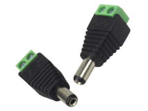 TBlock To Male DC Power Adapter – 2.1mm Plug