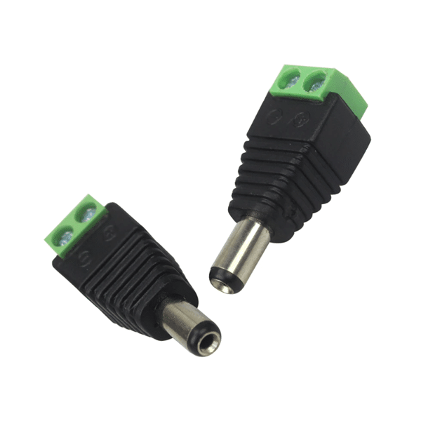TBlock To Male DC Power Adapter – 2.1mm Plug